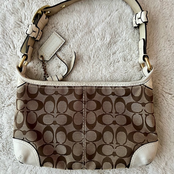 Vintage Canvas Coach Logo Shoulder Bag - Picture 3 of 11